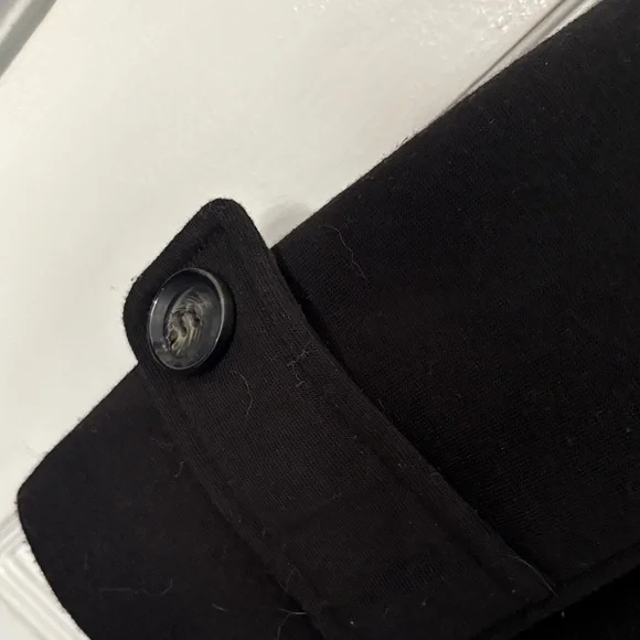 Express Women's Classic Black Pea Coat - Picture 4 of 5